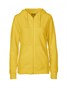 NEUTRAL Dame Zip Hoodie, 100% Økologisk Fairtrade Bomuld - Gul