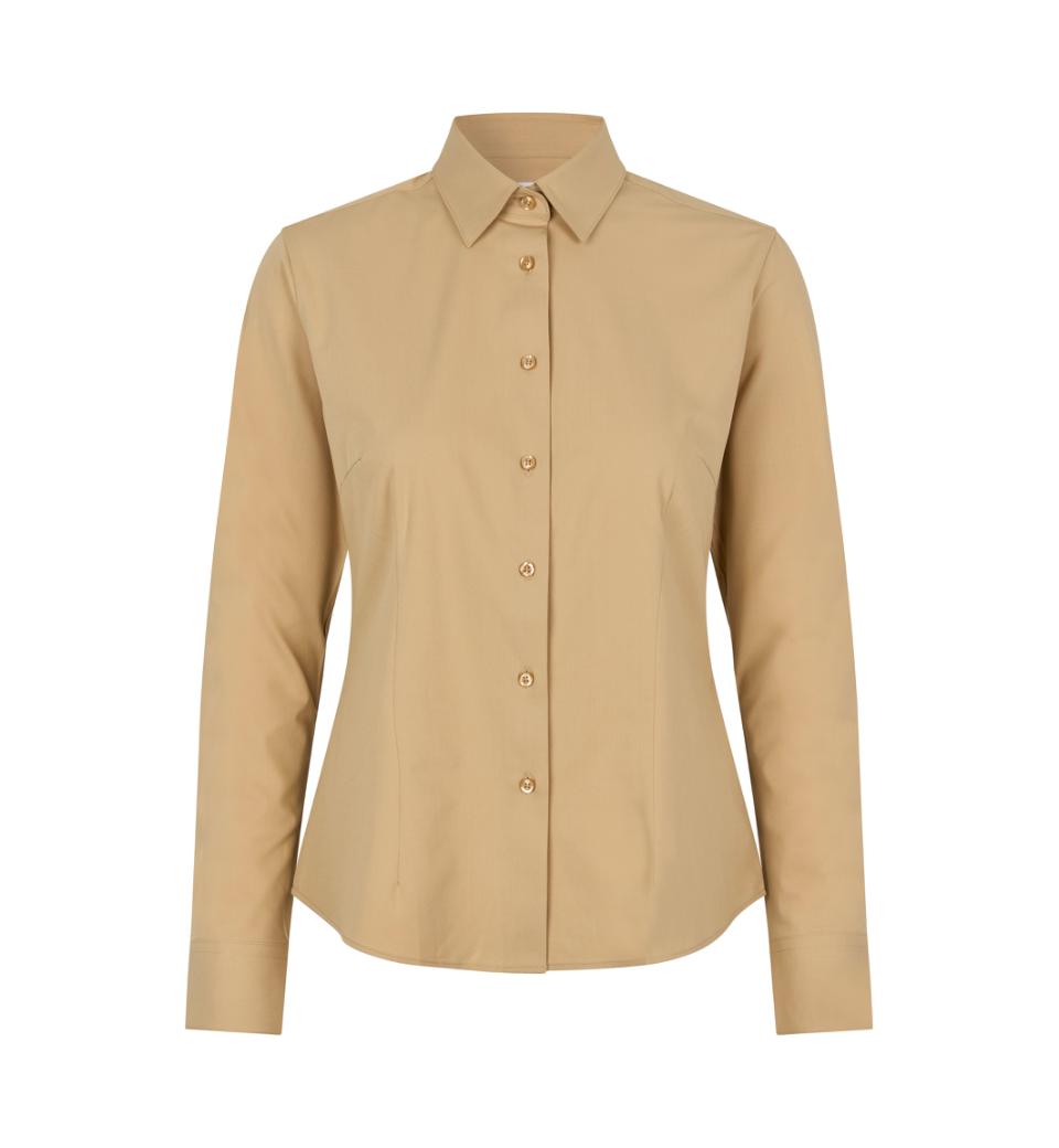 Seven Seas Hybrid Skjorte, Dame - Sand