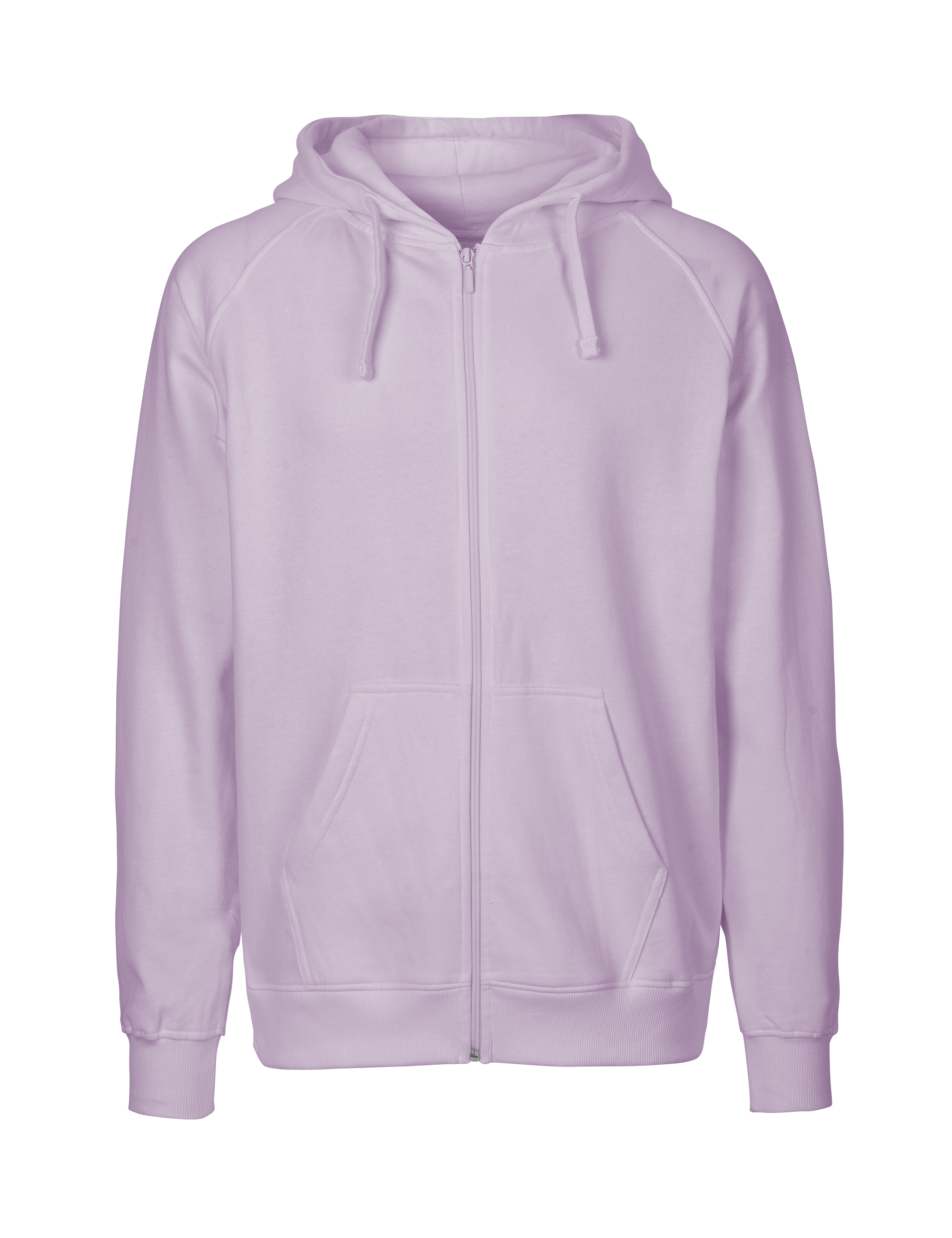 NEUTRAL Dame Zip Hoodie, 100% Økologisk Fairtrade Bomuld - Lilla