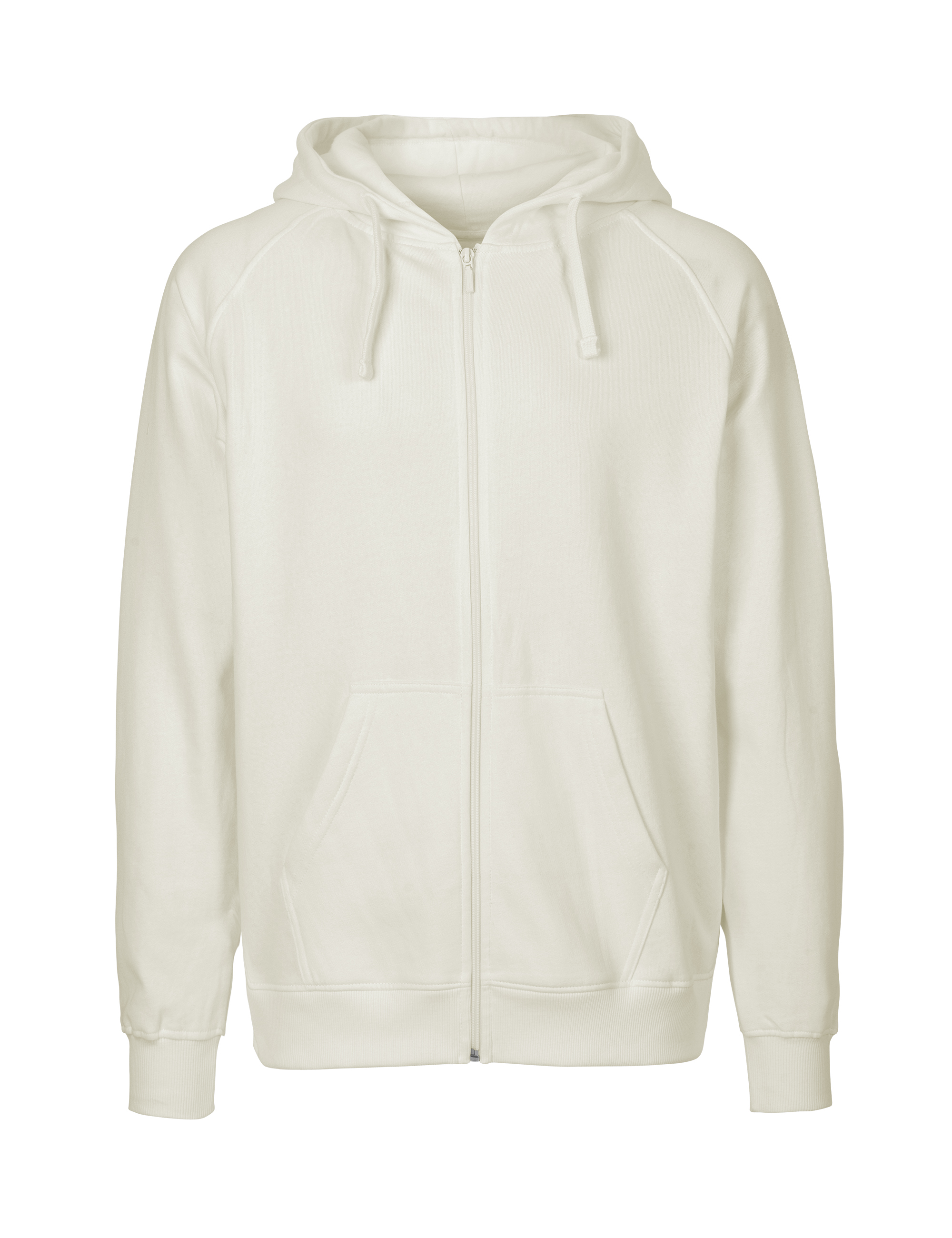NEUTRAL Zip Hoodie, 100% Økologisk Fairtrade Bomuld - Natur
