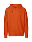 NEUTRAL Zip Hoodie, 100% Økologisk Fairtrade Bomuld - Orange