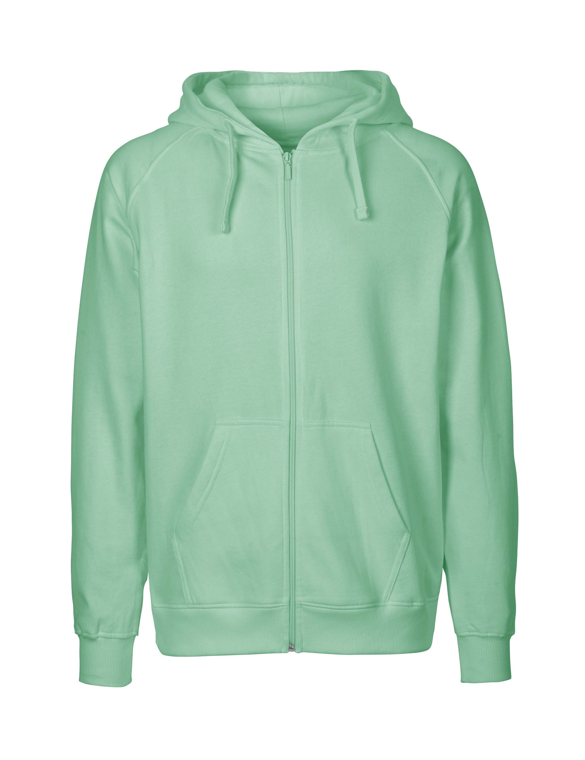NEUTRAL Dame Zip Hoodie, 100% Økologisk Fairtrade Bomuld-Mint