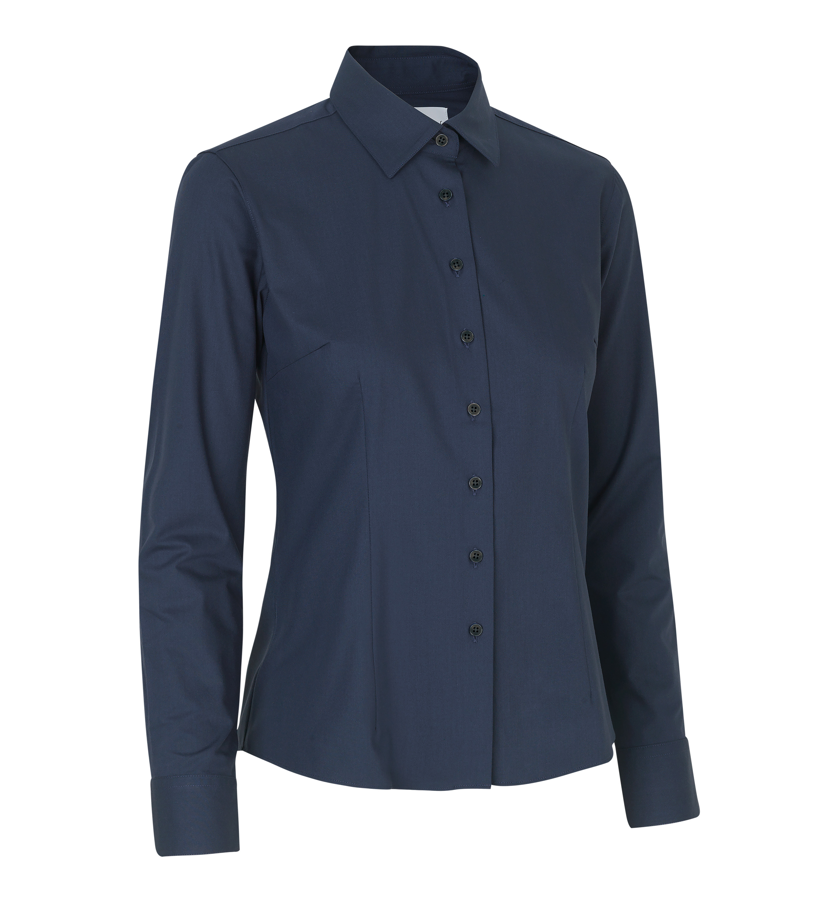 Seven Seas Hybrid Skjorte, Dame-Navy