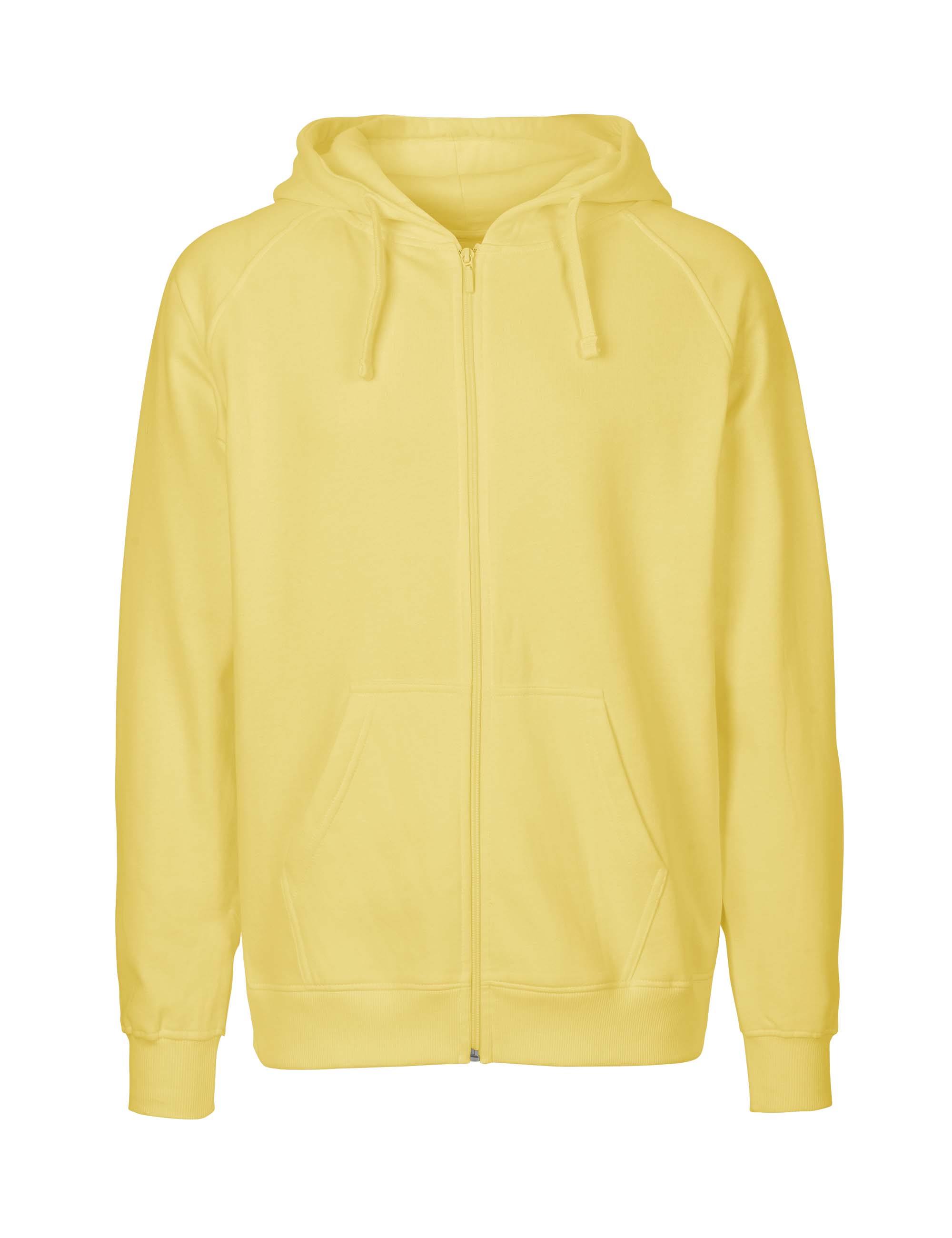 NEUTRAL Dame Zip Hoodie, 100% Økologisk Fairtrade Bomuld-Lyse Gul