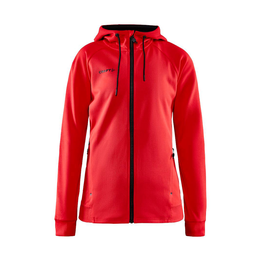 CRAFT ADV Unify FZ Hættetrøje Dame - rpet-Rød