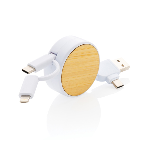 Ontario 6-i-1 optrækkelige kabel i RCS genanvendt plast,