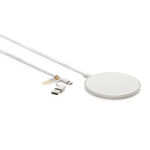 10W trådløs oplader i RCS standard genanvendt plast