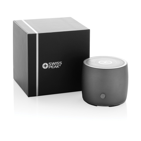 Swiss Peak RCS genanvendt aluminium 3W bashøjttaler, grå