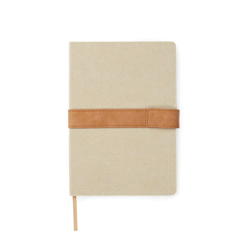 VINGA Bosler notesbog  i RCS genanvendt canvas-Beige