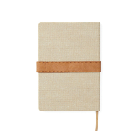VINGA Bosler notesbog  i RCS genanvendt canvas-Beige