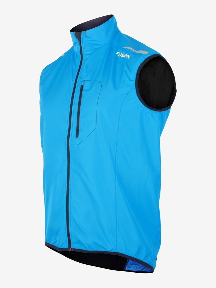 FUSION Løbe Vest, herre-Azur