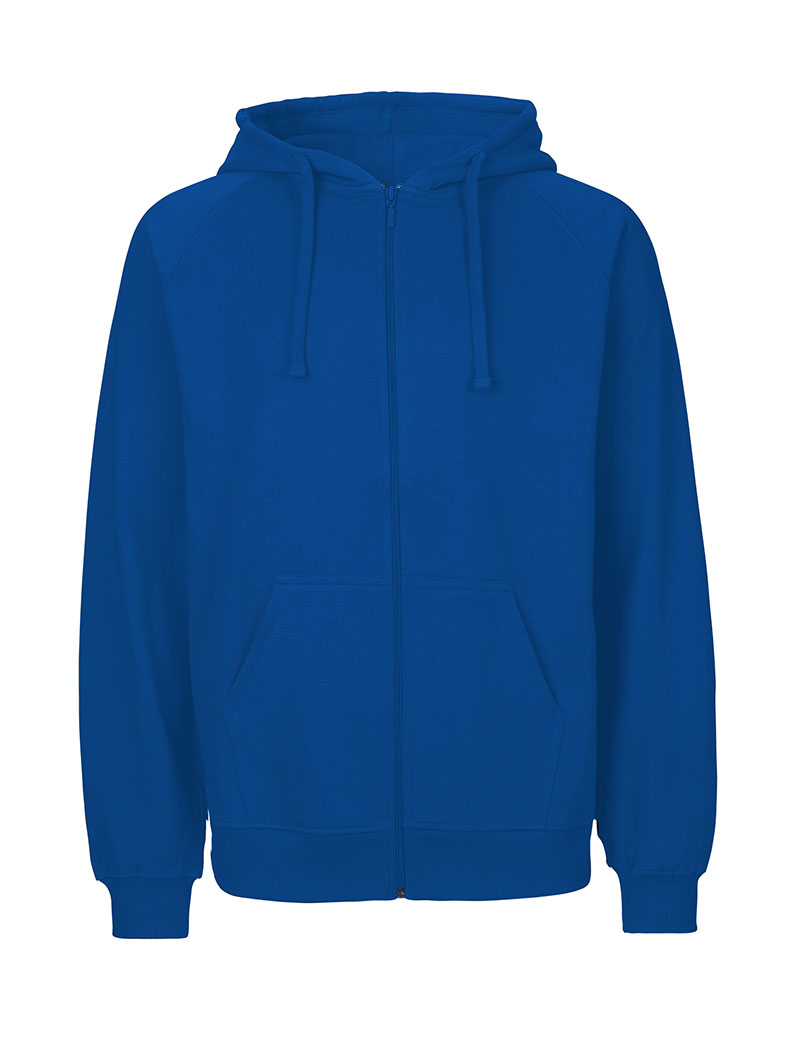 NEUTRAL Zip Hoodie, 100% Økologisk Fairtrade Bomuld-Marineblå