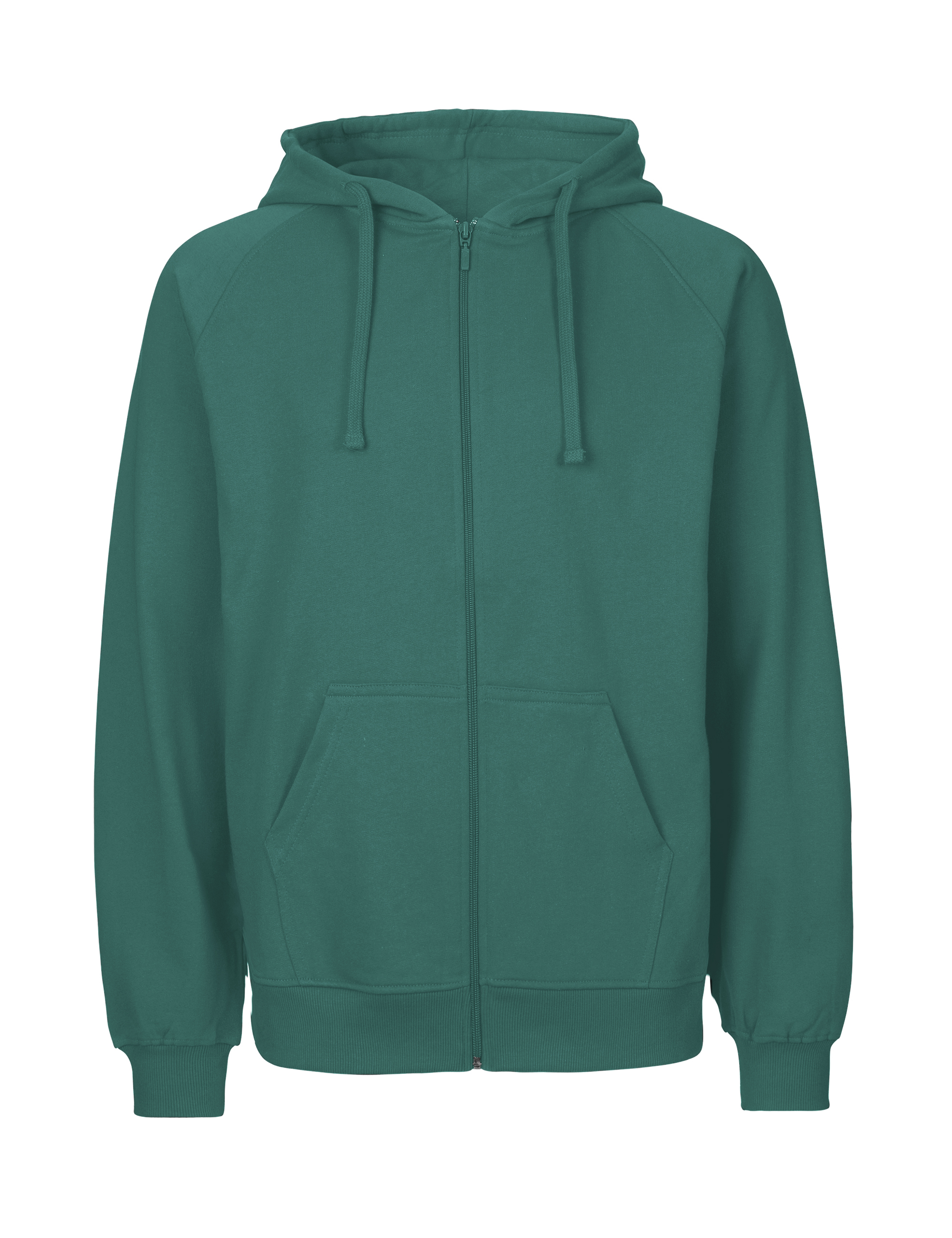 NEUTRAL Dame Zip Hoodie, 100% Økologisk Fairtrade Bomuld-Petrol