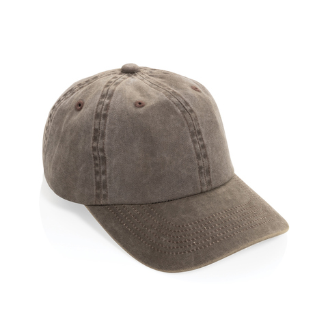 BEAU AWARE™ vasket cap med 6 paneler i bomuldstwill 270g/m²