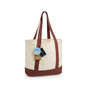 SHOP LOCAL AWARE™ genanvendt bomuld, 350 g/m², mulepose - Bordeaux Rød