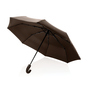 KENTO URBAN 21'' AWARE™ 190T RPET Paraply, auto åbn og luk - Brun